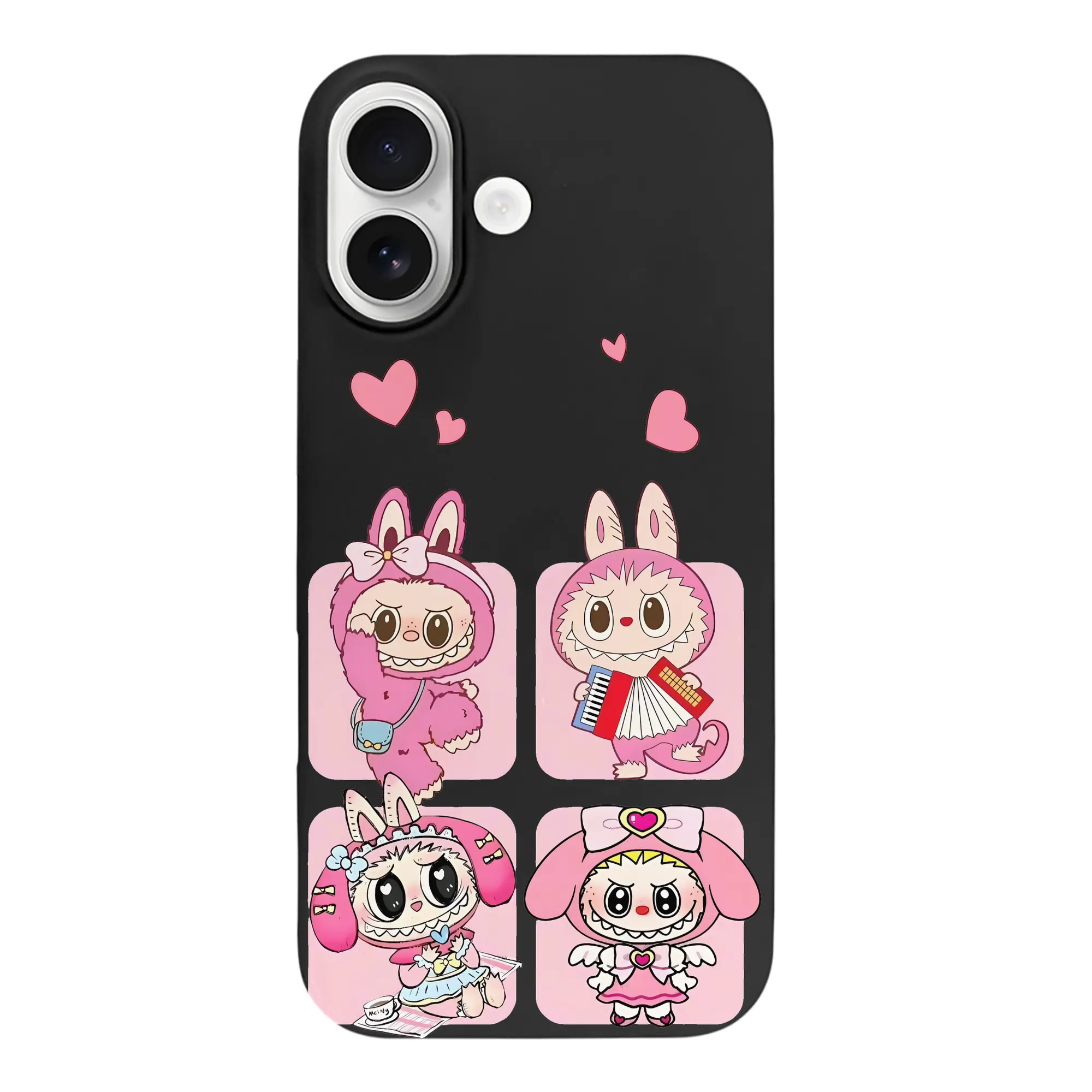 ラブブ グッズ モココ - iPhone 17 シリーズ シリコンケース 薄型 耐衝撃 指紋防止 ソフトタッチカバー 精密フィット 傷防止 保護ケース iPhone 17/17 Air/17 Pro/17 Pro Max 対応